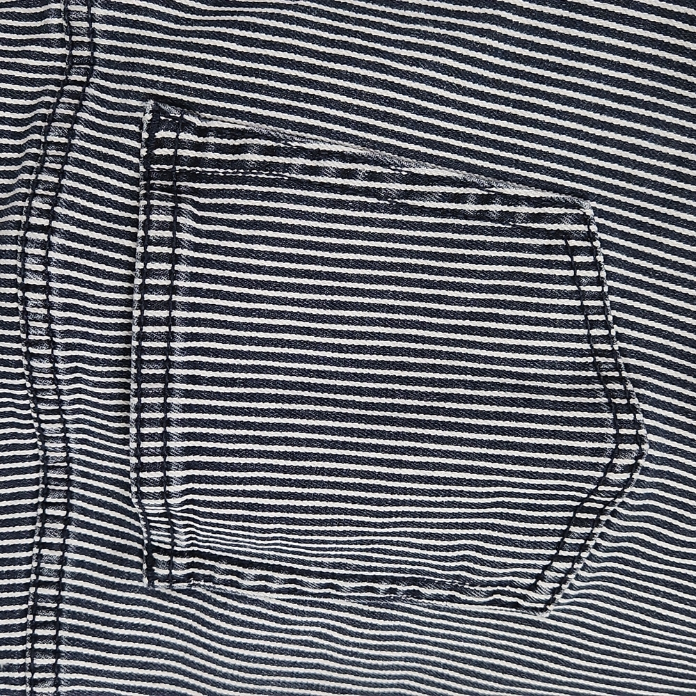 CAbi, women's blue/white stripe jeans, back pockets, great condition, Sz… - Picture 8 of 14